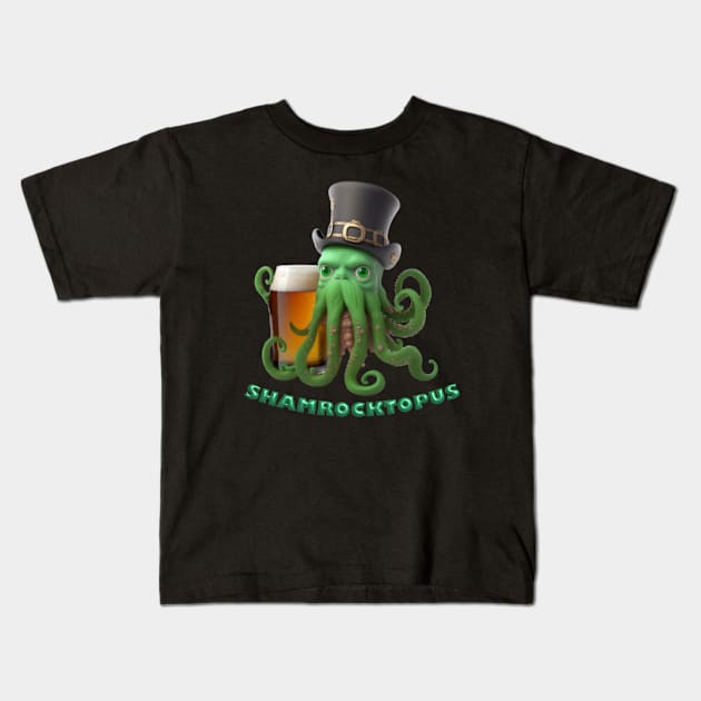 Shamrocktopus v02 Kids T-Shirt by Scrumptious